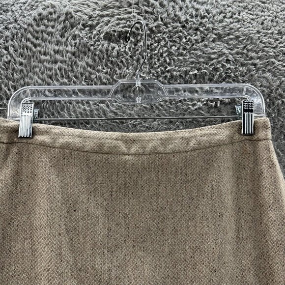 LOFT Skirt Women's 8 Beige Houndstooth Print Pencil Skirt Ladies 8 - Picture 2 of 14